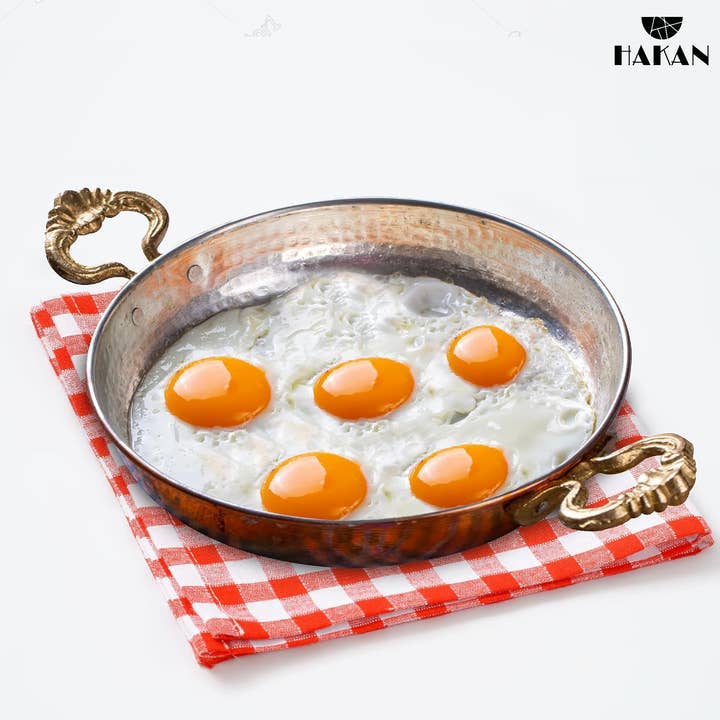 Hakan - Wholesale Pan - Hakan Copper Egg Pan for Cooking, Handmade Small Frying Pan25