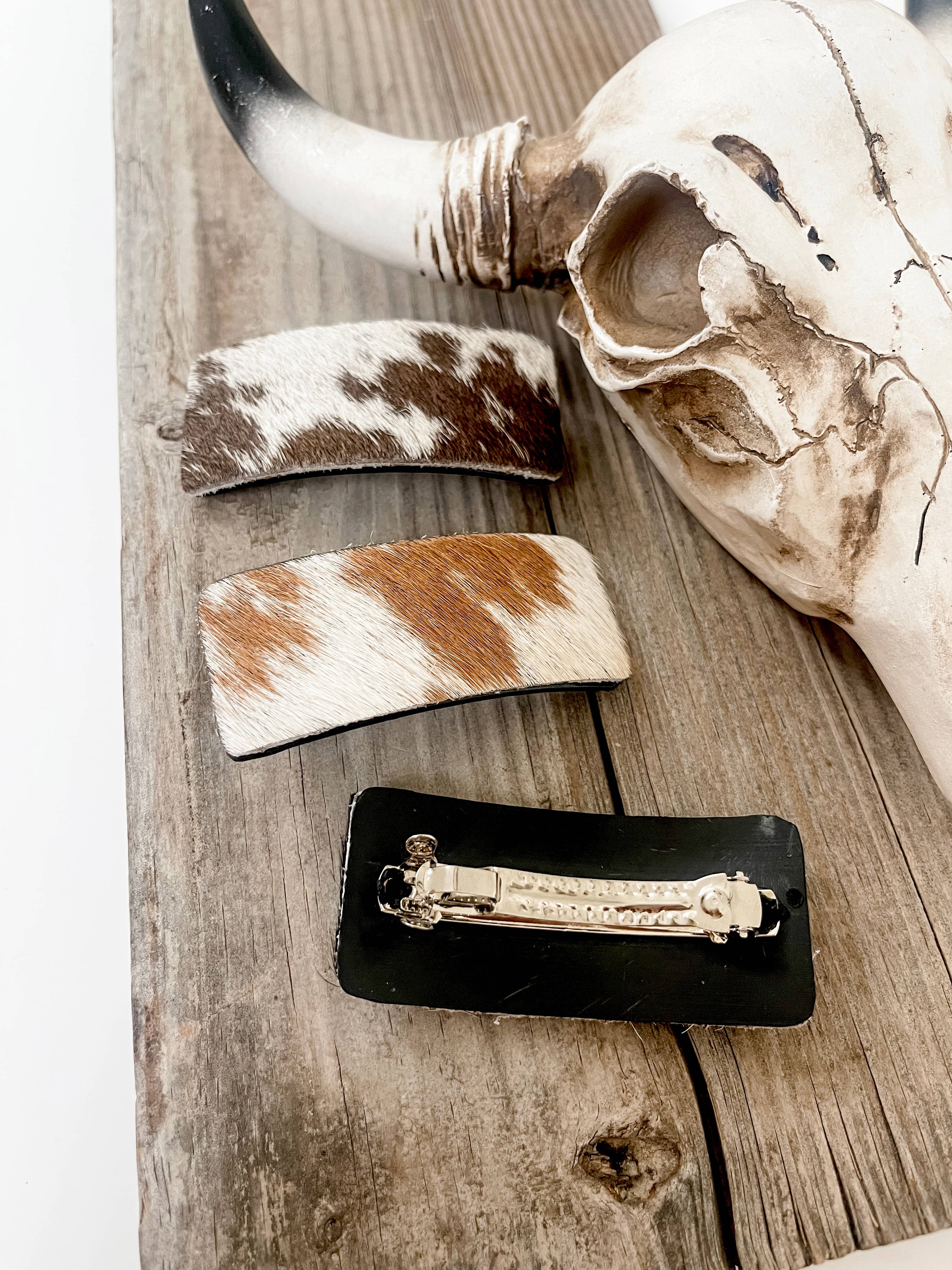 Boho Ranch Shop - Wholesale Barrette - Women's - Western Hair On Cowhide Hair Clip Barrette8
