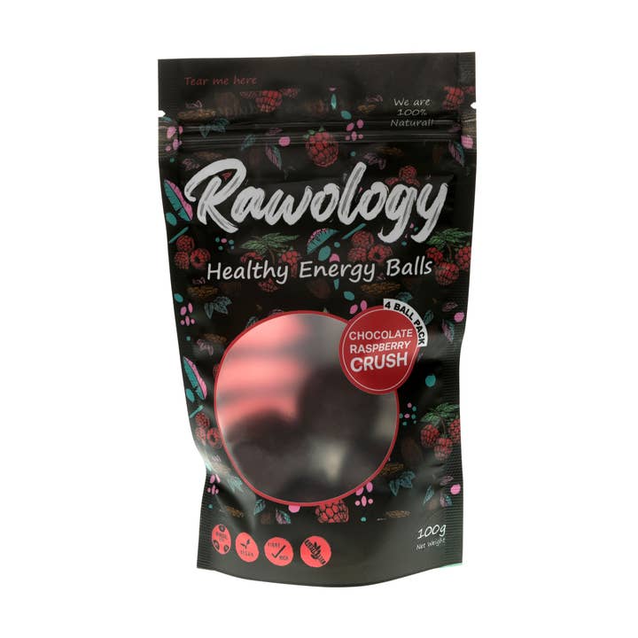 Chocolate Raspberry Crush - Healthy Energy Balls for wholesale by Rawology