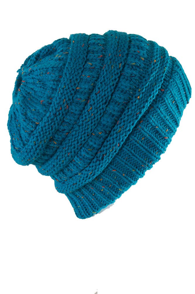 Hana - Wholesale Beanie - Women's - C.C Confetti Ponytail Messy Bun Beanie35