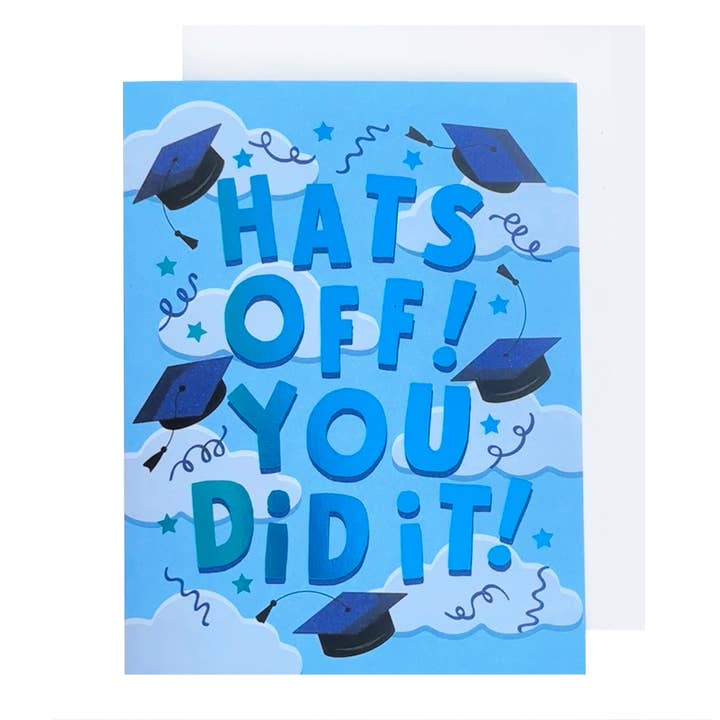 Hats Off Grad! for wholesale by The Social Type
