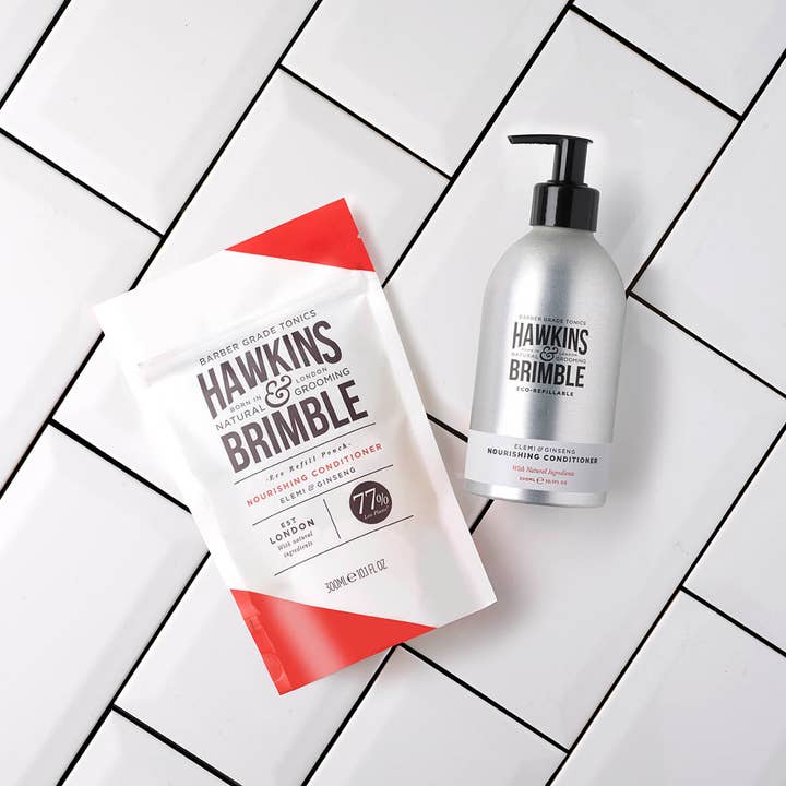 Hawkins & Brimble UK – wholesale Hair conditioner – Men's – Nourishing Conditioner Pouch 300ml3