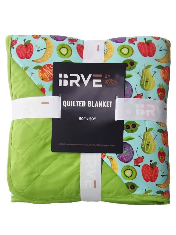 Fruit of the Spirit Quilted Blanket for wholesale by BRVE by Fletch