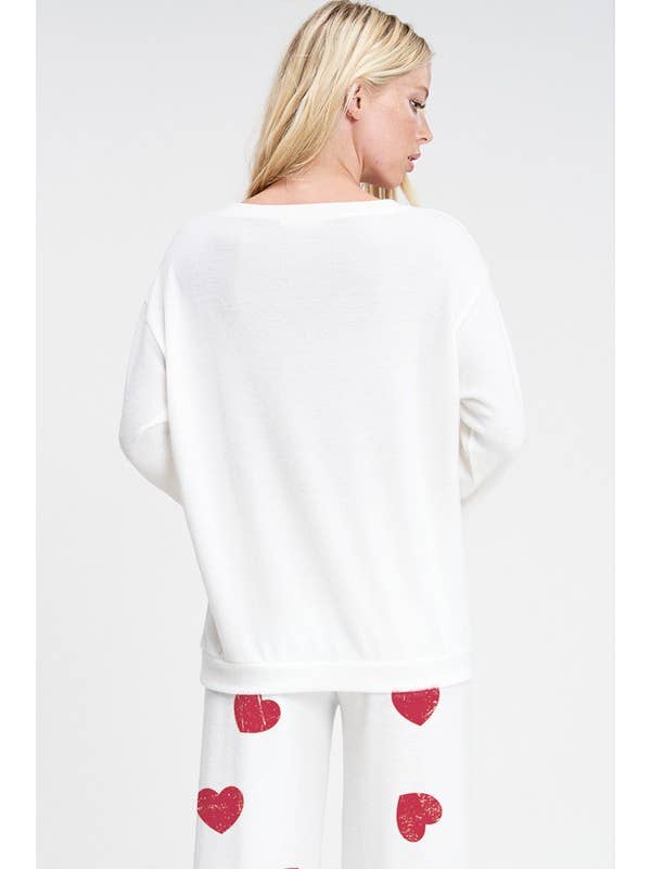 Lemon Tree - Wholesale Lounge Set - Women's - Heart smile sleep lounge wear set12