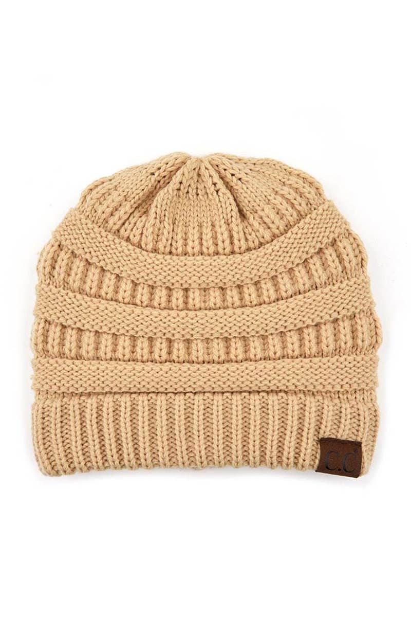 Oblige by G – Großhandel Beanie – Damen – Klassische Strickmütze mit C.C.-Etikett HAT-20A15