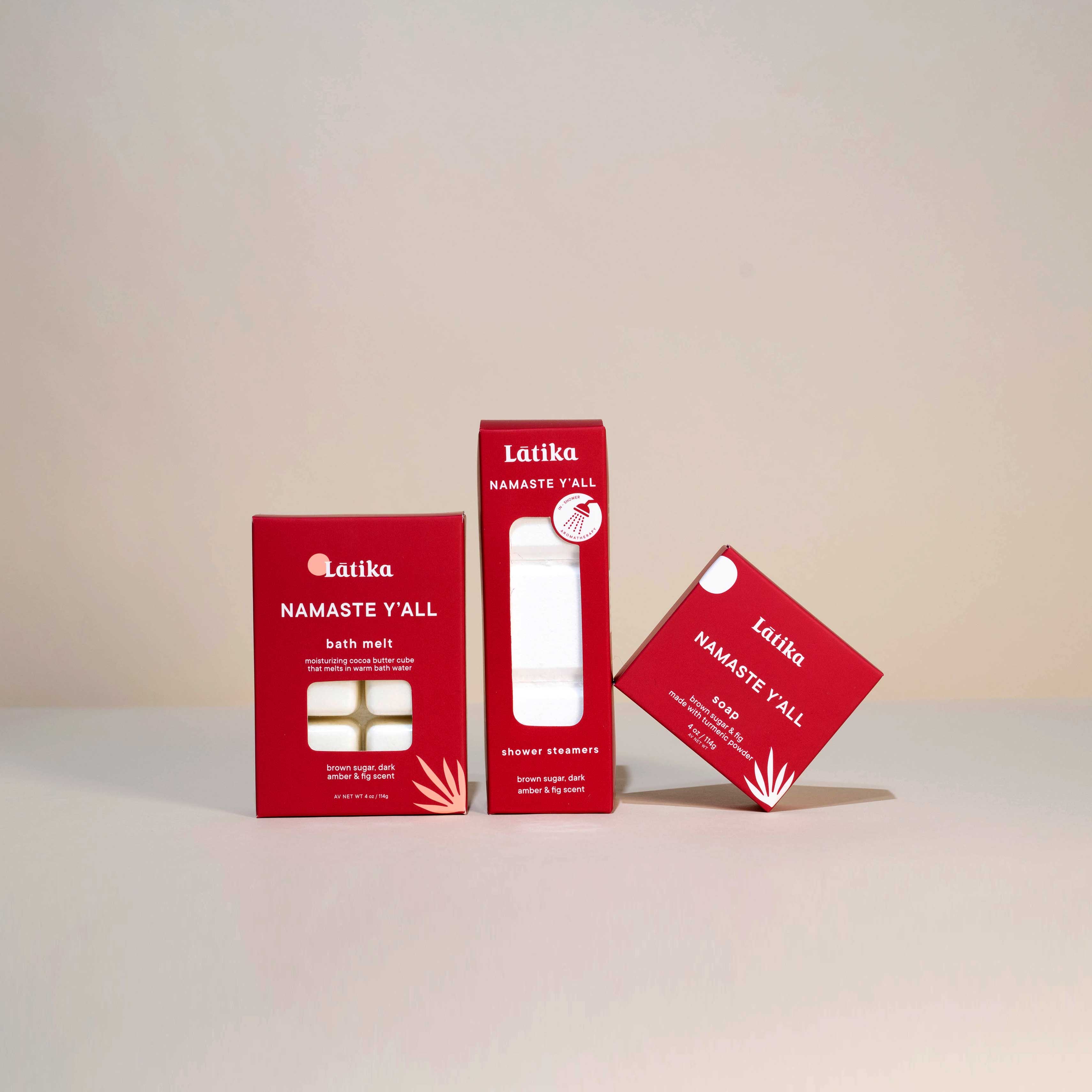 Latika Beauty - Wholesale Bath Soak/Milk - 🌻Namaste Y'all - Solid lotion, Massage bar, bath melt 💗red8