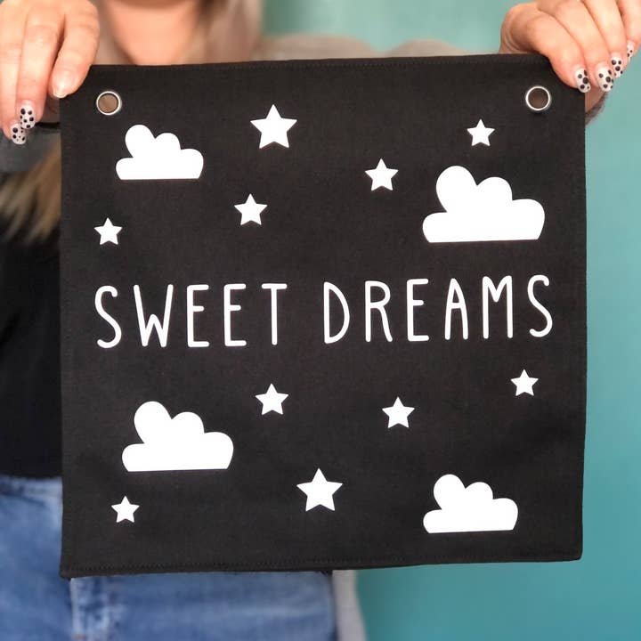 Sweet Dreams Eyelet Banner for wholesale by Bow and Arrow UK