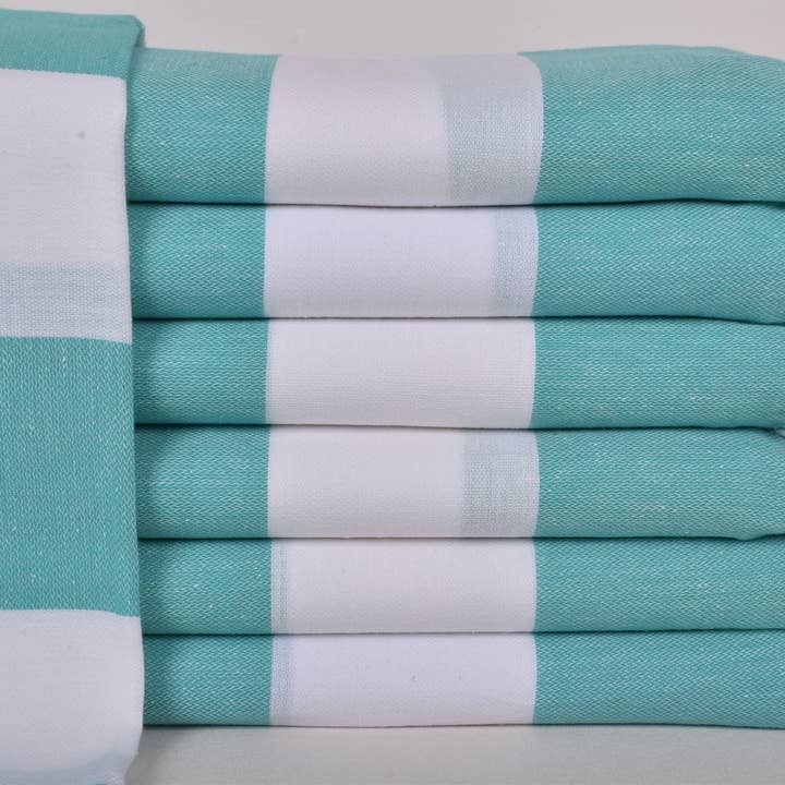 Toalla de playa turca personalizada, toalla de rayas única para venta al por mayor de Organic Turkish Towels