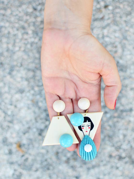 Nellie Los Angeles oorbellen voor wholesale door ROSSO CUORE