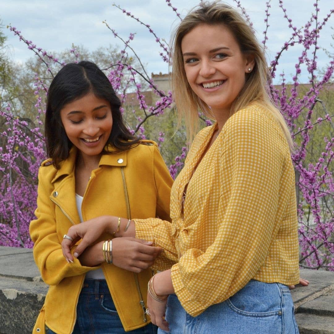 Camilla Limón - Wholesale Cuff Bracelet - You Are Loved Quote Dainty Stacking Engraved Cuff Bracelet14