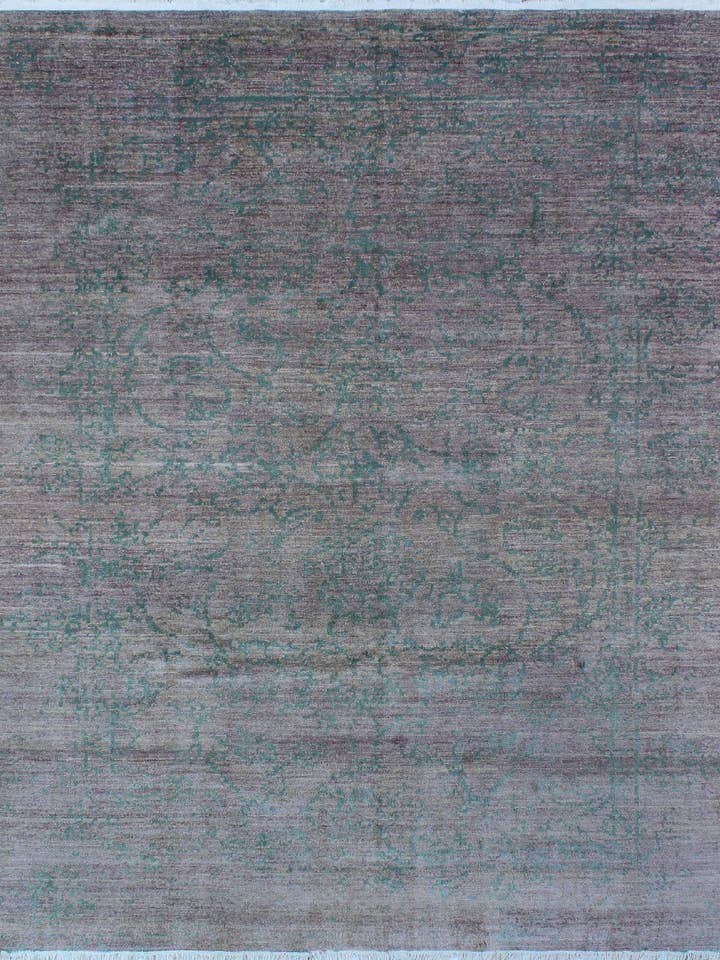 Fine Galaxy Sauda Purple/Green Rug, 8'1" x 9'9" for wholesale by Noori Rug