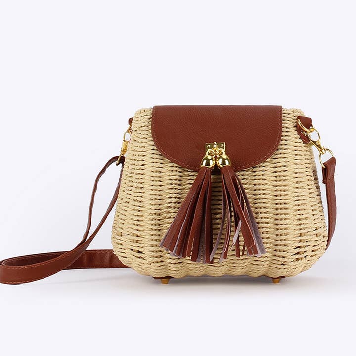 NEW RATTAN SMALL FRESH SOLID COLOR HAND-WOVEN BAG_CWAB4697 for wholesale by ACCITY