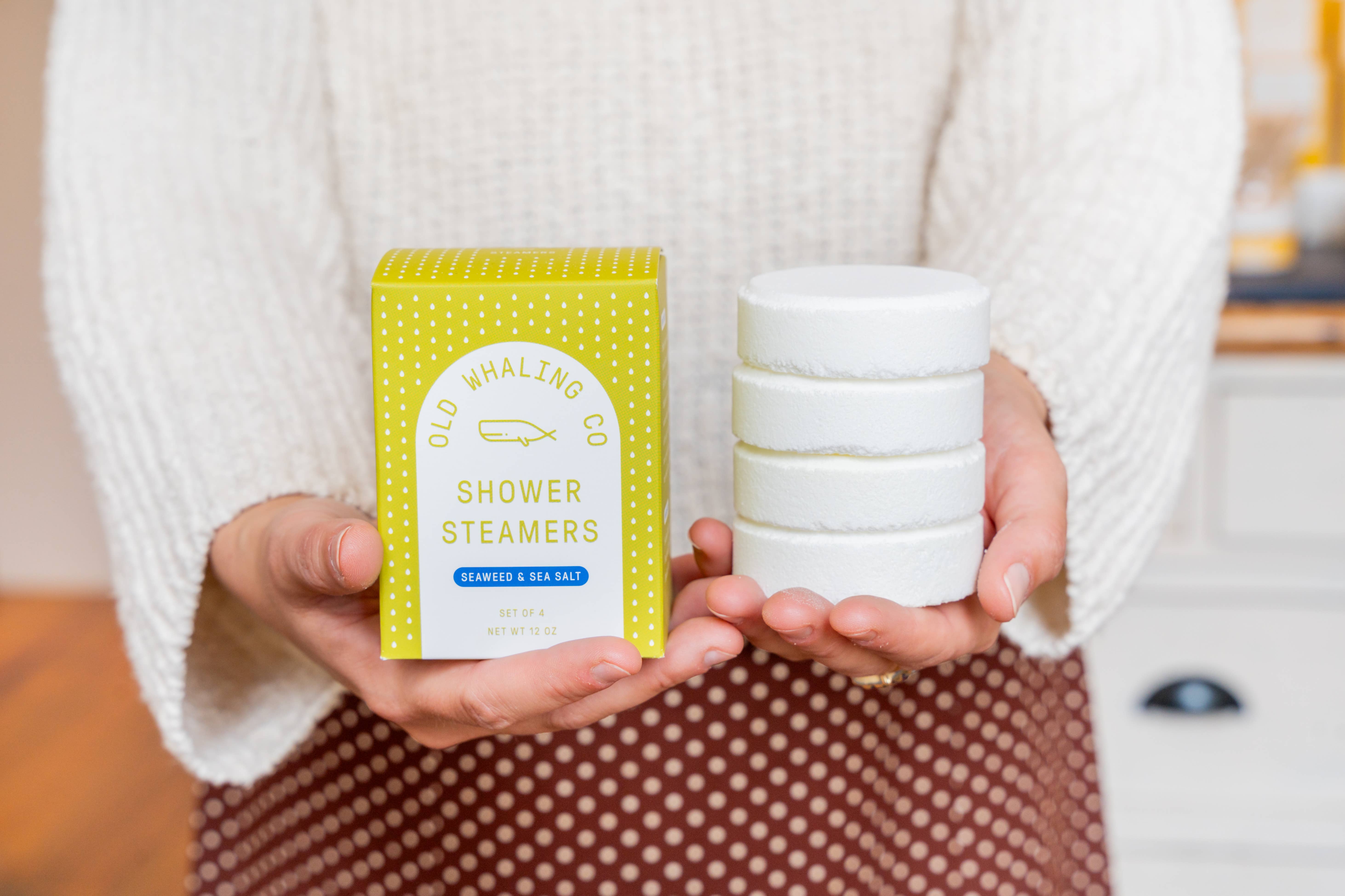 Old Whaling Company - Vente Bombe de douche/galet bien-être pour la douche - Défroisseurs de douche aux algues et au sel marin1