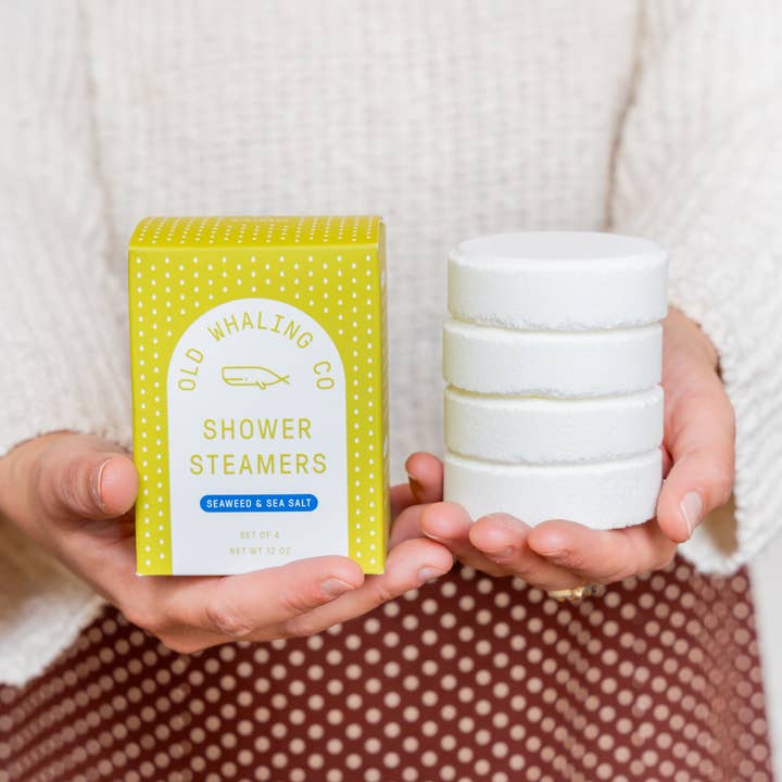 Old Whaling Company - Vente Bombe de douche/galet bien-être pour la douche - Défroisseurs de douche aux algues et au sel marin1