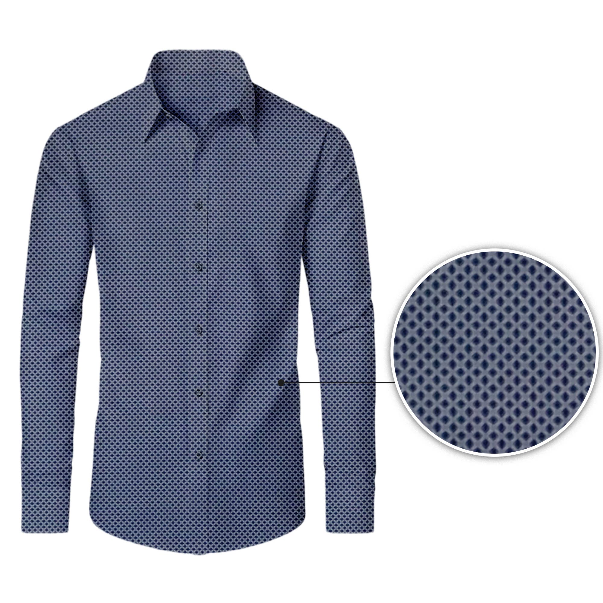 Galaxy By Harvic – Camisa de botões - Homem por atacado – Camisas de Homem de Manga Comprida com Estampado e Elasticidade para Desempenho2