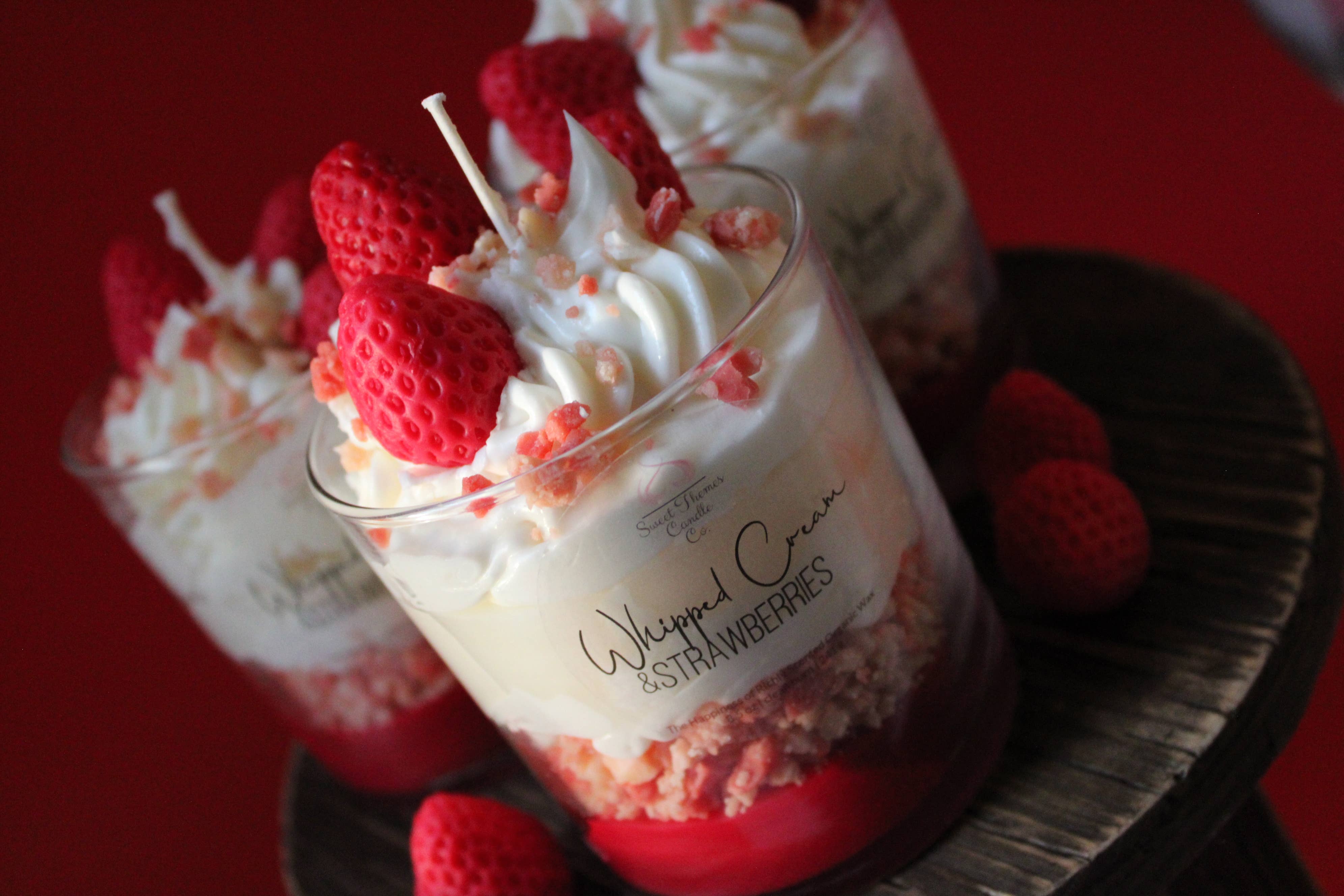 Sweet Themes Candle Co. - Wholesale Novelty Candle - Strawberries and Whipped Cream Parfait5