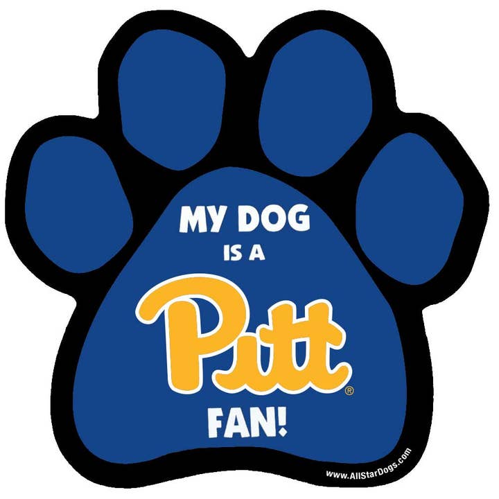 Automagnet der Universität von Pittsburgh mit Pfotenmotiv für den Großhandel von All Star Dogs