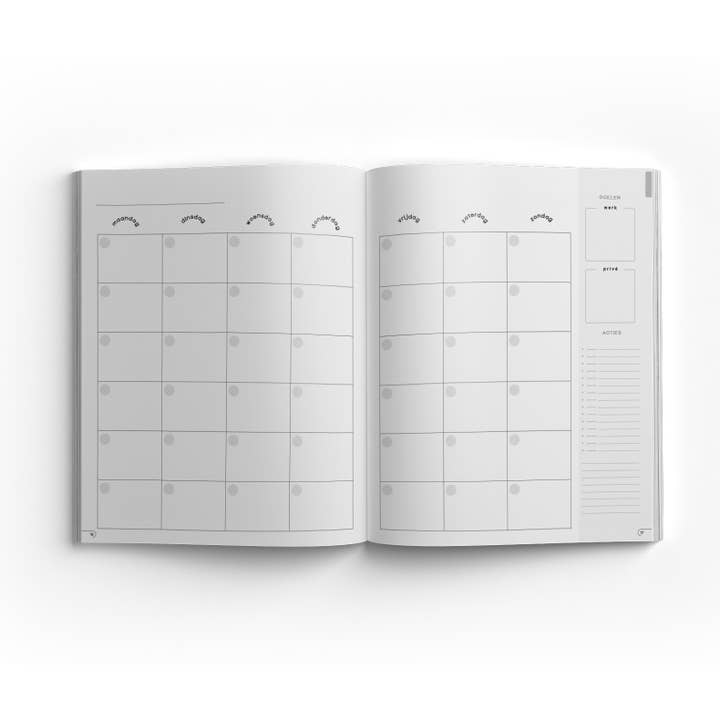 Get Your Flow - Wholesale Planner - Undated planner Crazy Curves Large6