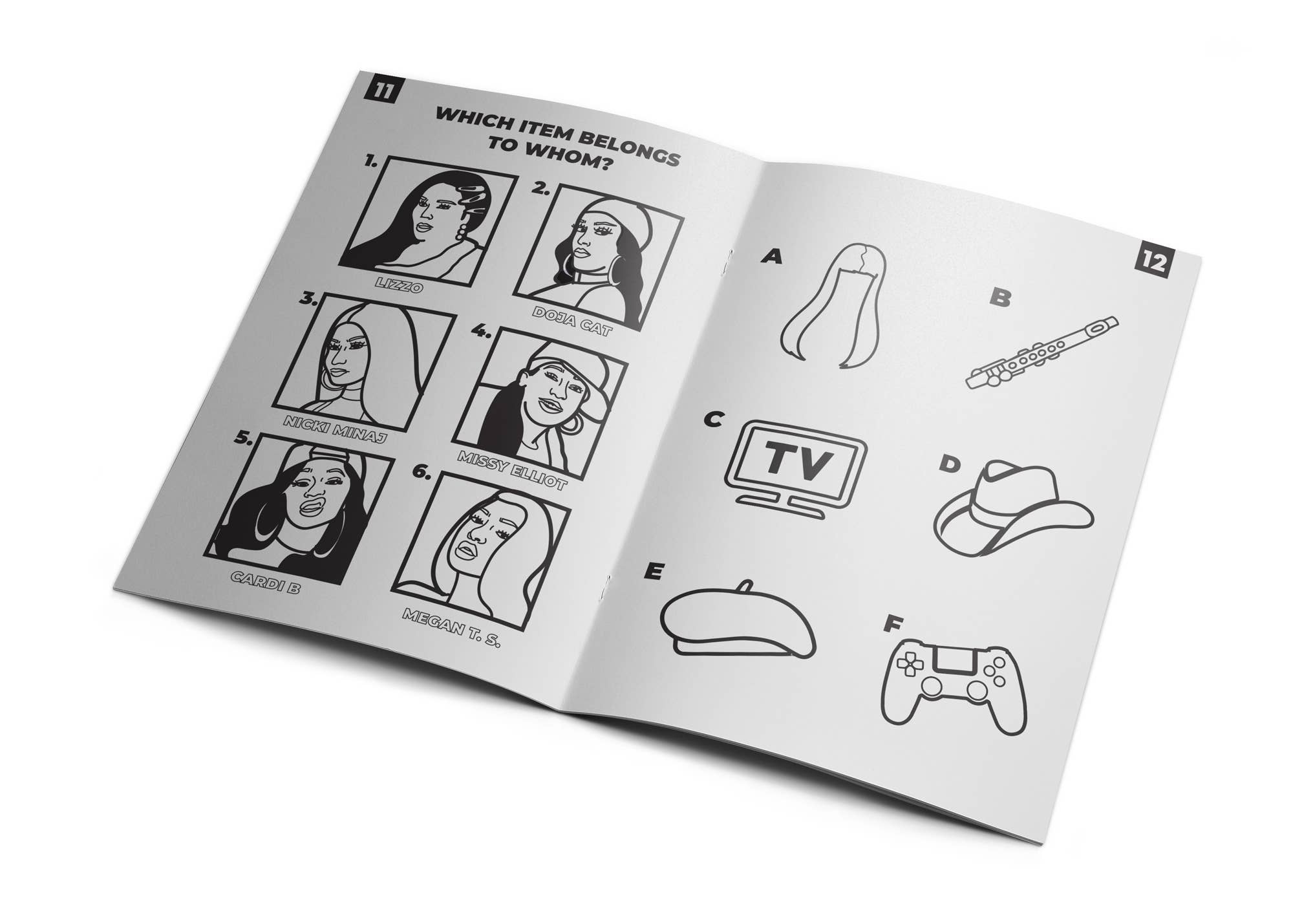 Studio Soph (We Pay Your Import Fees - We Ship DDP) - Wholesale Coloring & Activity Book - Adult - Rap Queens Activity Book2