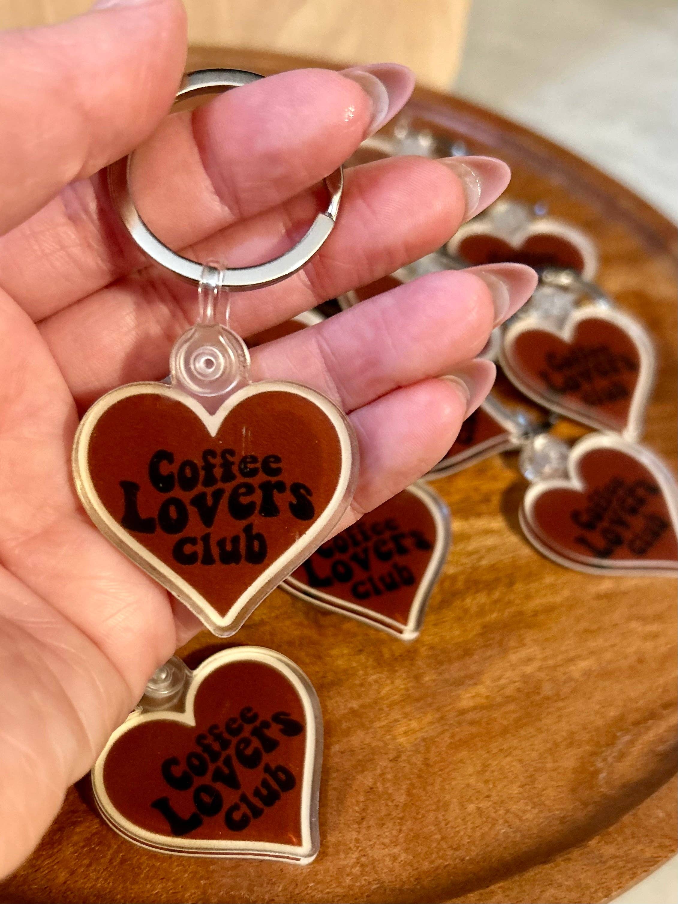 Axle Rose Co - Vente Porte-clés – femme - Porte-clés Coffee Lovers Club • crème2