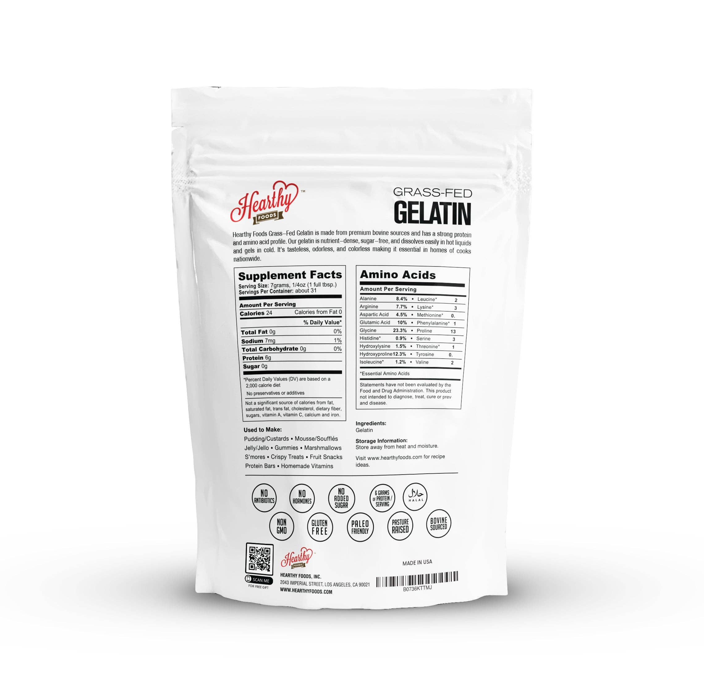 Hearthy Foods - Wholesale Protein/Superfood Powder - Gelatin Powder - Unflavored Certified Halal1