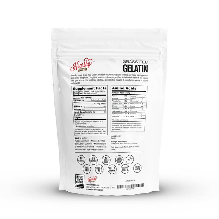 Hearthy Foods - Wholesale Protein/Superfood Powder - Gelatin Powder - Unflavored Certified Halal1