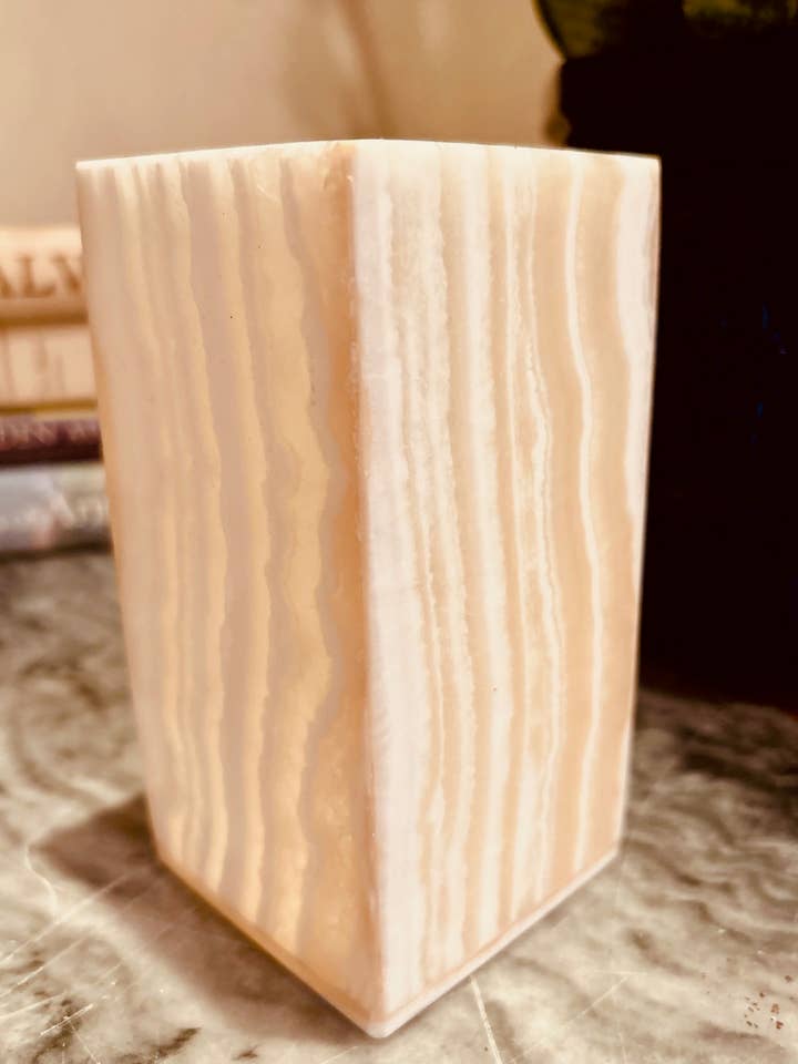Sahara Rectangular Votive for wholesale by Alabaster Artisan