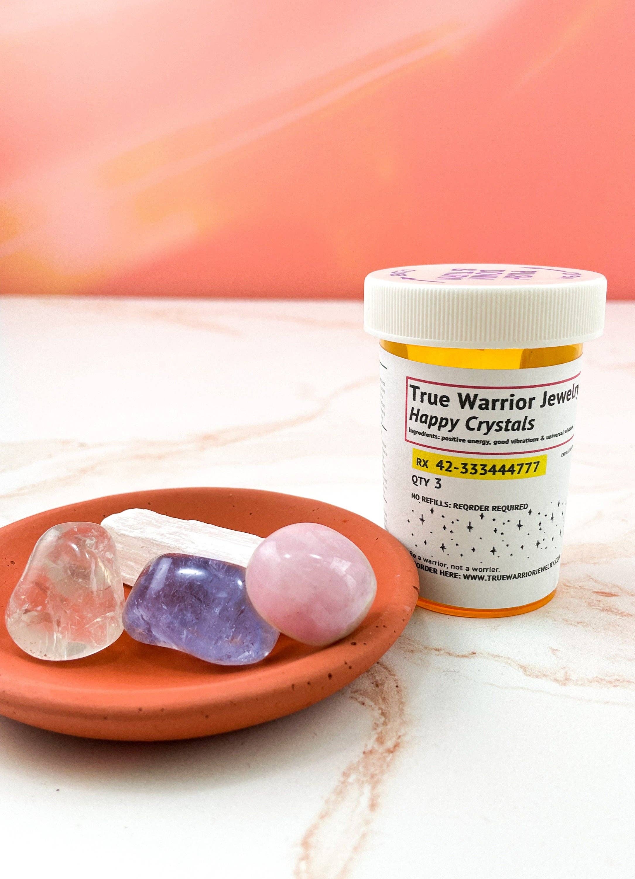 True Warrior Jewelry - Vente Pierre et cristal de spiritualité - Pilules Crystal Happy1
