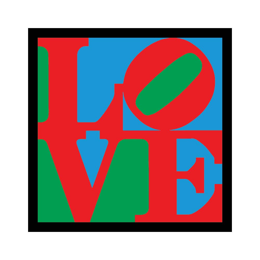 Apply Stickers - Wholesale Sticker - LOVE by Robert Indiana - Die-Cut Sticker (Valentines)