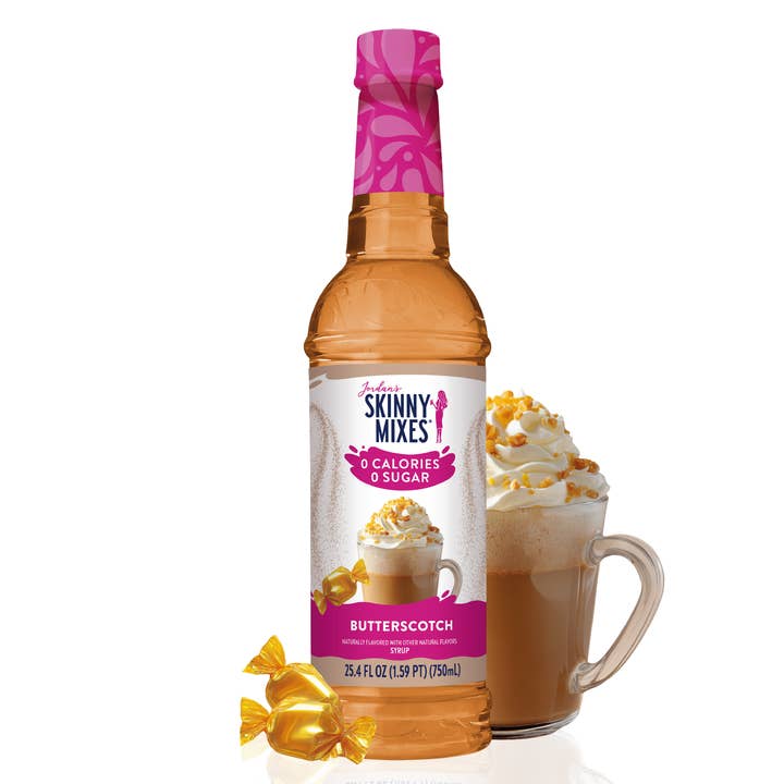Sugar Free Butterscotch Syrup - 750ml for wholesale by Jordan's Skinny Mixes