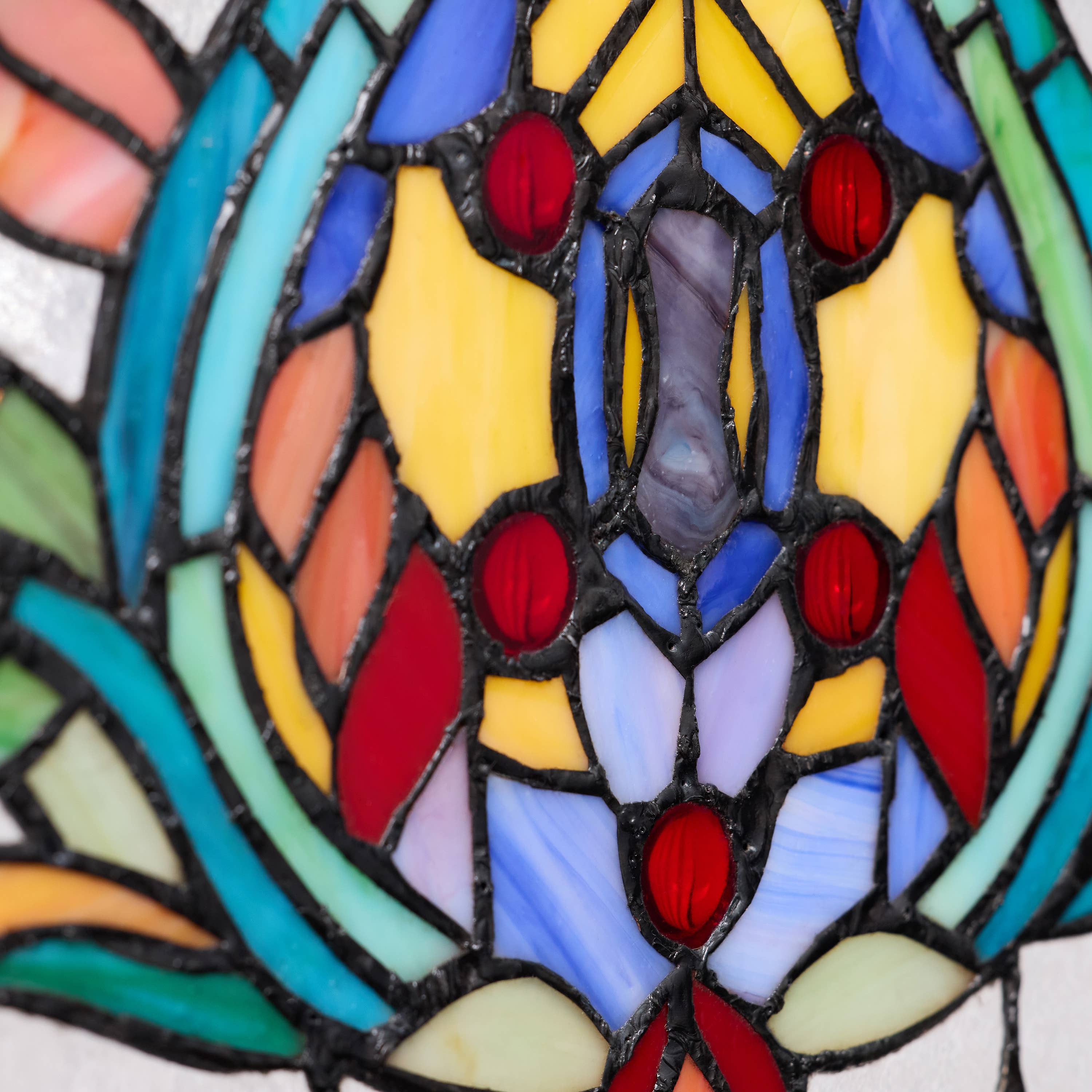 River of Goods - Wholesale Suncatcher - 30"L Fleur De Lis Victorian Stained Glass Pub Window Panel21