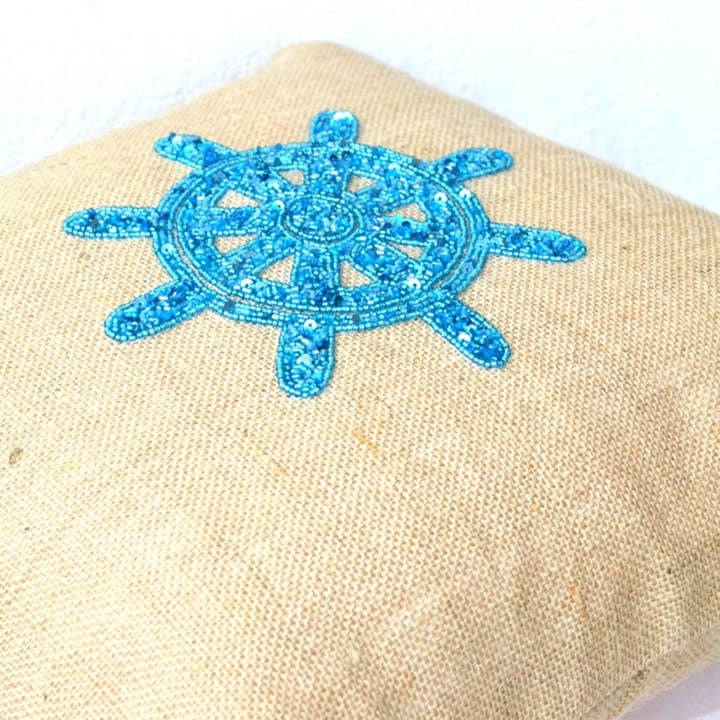Amore Beauté - Wholesale Throw/decorative pillow - Decorative Pillow Covers Natural Burlap Nautical Ship Wheel Throw Pillow Gift1