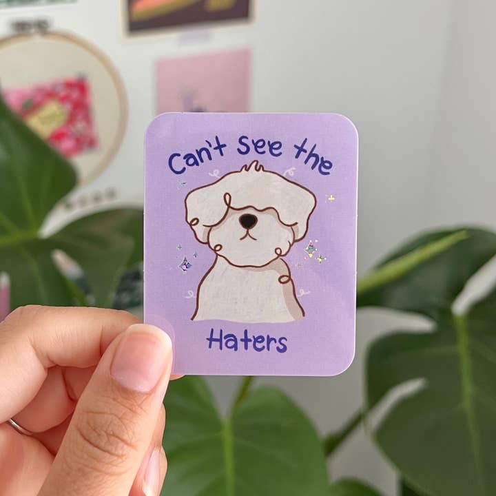 Marlene Vega Studio – Engroshandel Klistermærke – Kan ikke se Haters-klistermærket0