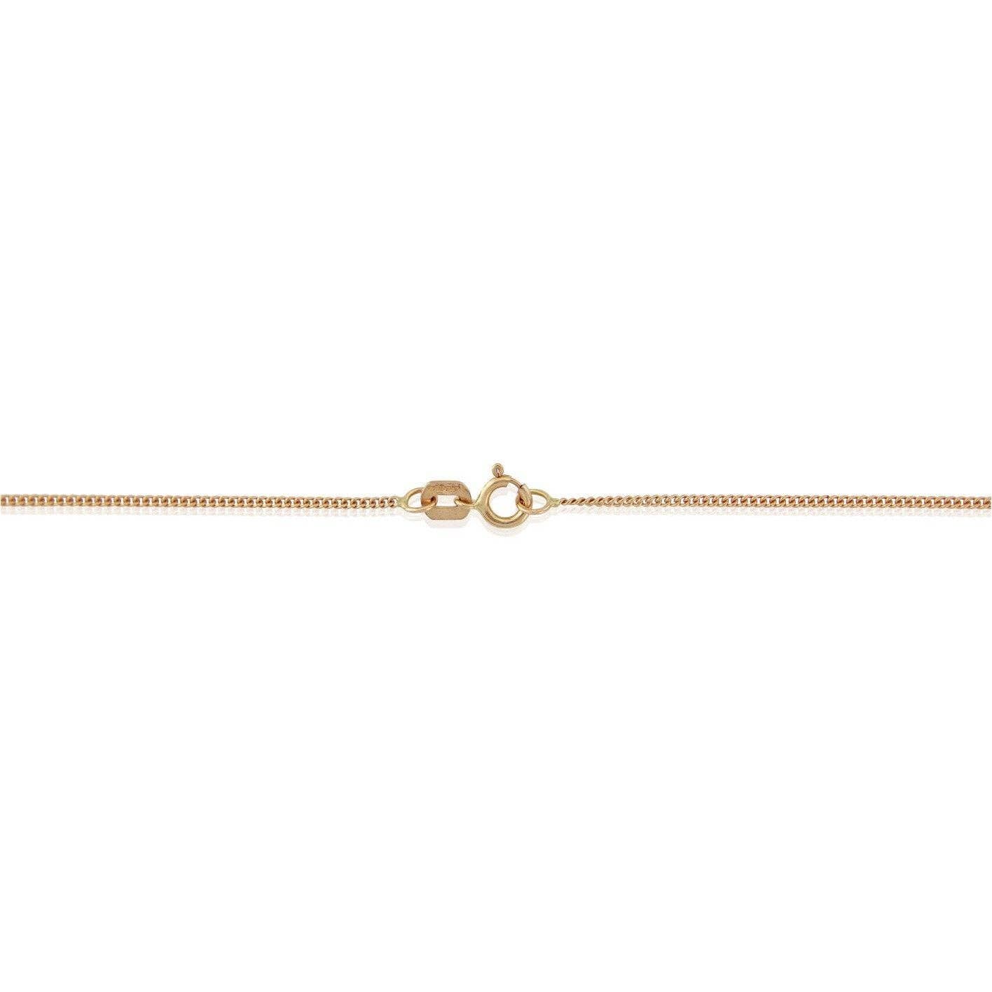 Auree Jewellery – wholesale Link & chain necklace – Paddington 9ct Rose Gold Medium Trace Chain2