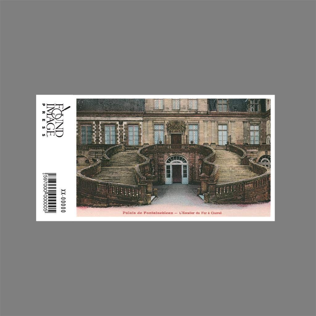 Found Image Press - Wholesale Sticker - Sticker FF-217 Fontainebleau Palace, Fer a Cheval Staircase1