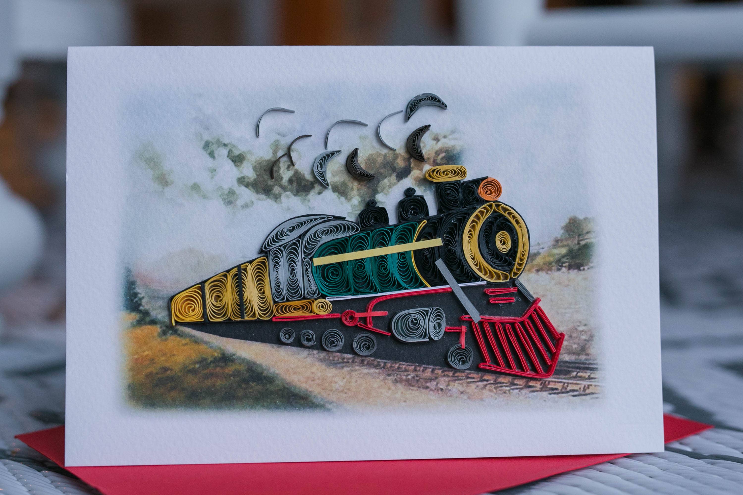 UViet Store – wholesale Everyday greeting card – Steam Locomotive1