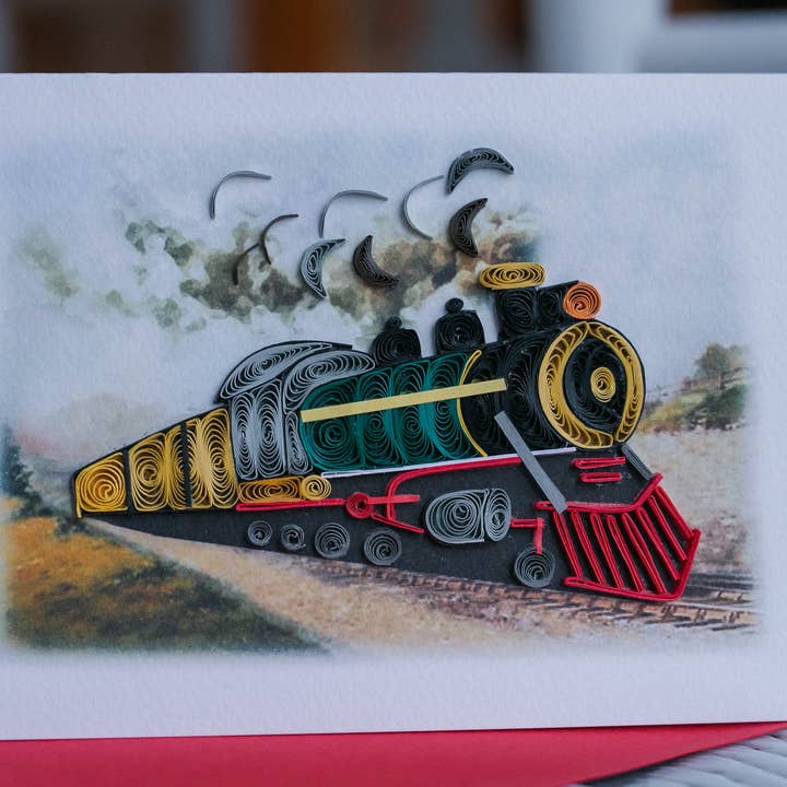 UViet Store – wholesale Everyday greeting card – Steam Locomotive1