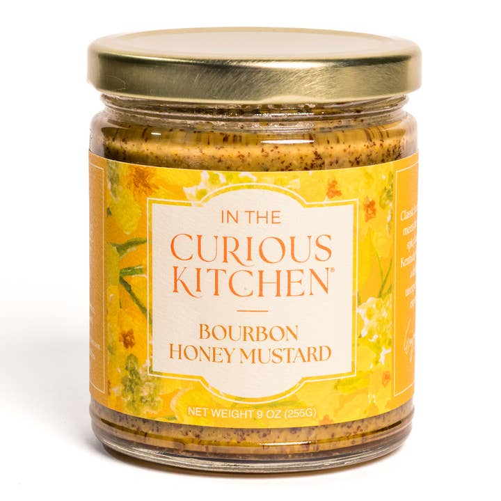 In the Curious Kitchen - Wholesale Mustard - Bourbon Honey Mustard | 9 oz. | New Packaging0