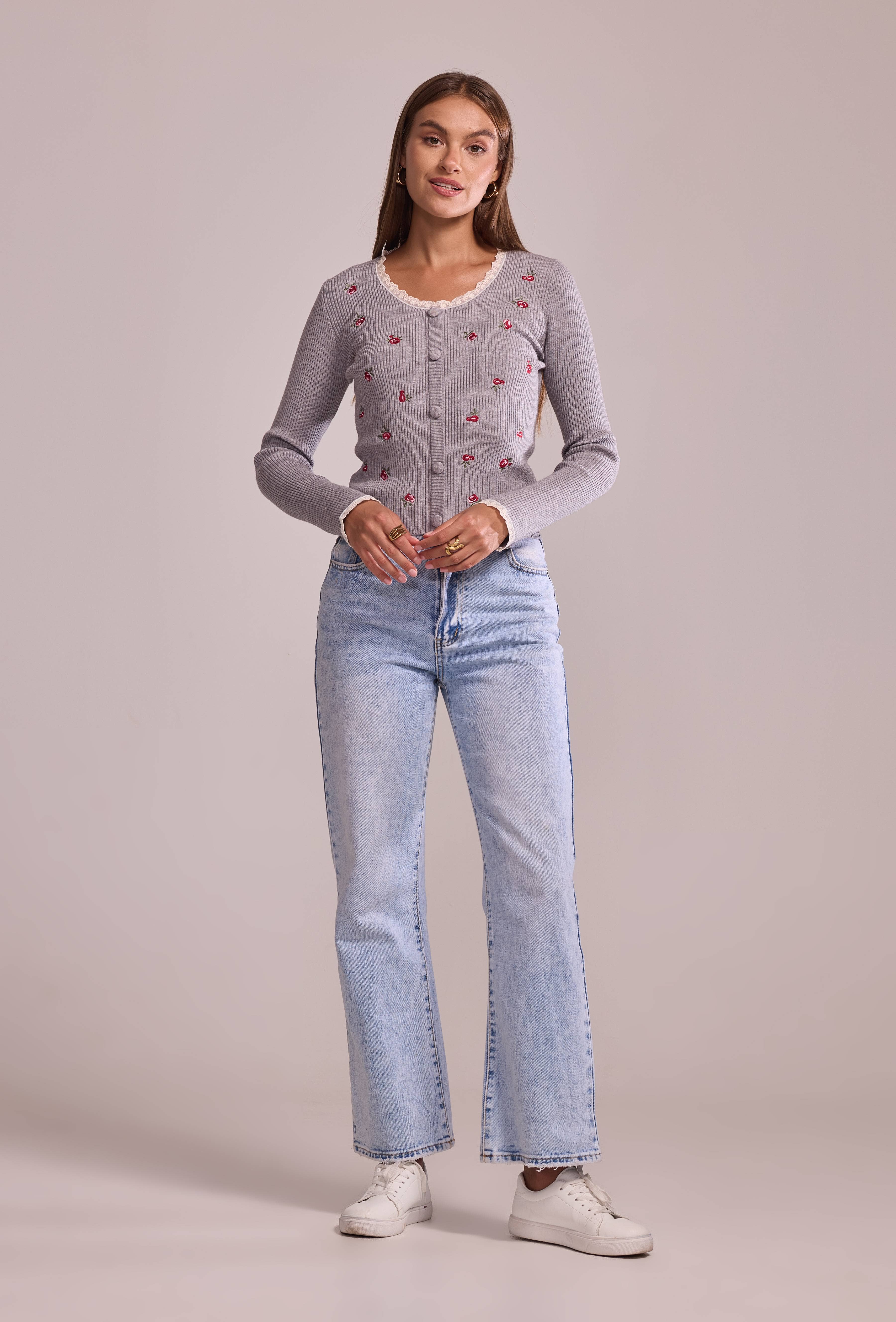 Cherry Paris - Wholesale Knit Sweater - Women's - Pull Ysée - IY2570210