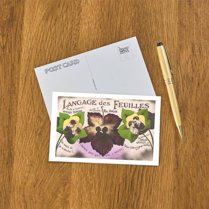 Found Image Press - Wholesale Postcard - Postcard FE-136 Langage des Feuilles1