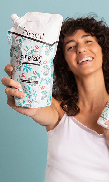 LA FRESCA COSM√âTICA ECOL√ìGICA - Vente Gel/mousse de coiffage - Gel fixant boucles Ecopack EH'RIZOS avec algues1