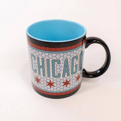 Love From USA - Wholesale Coffee Mug - Chicago Mosaic Flag Mug