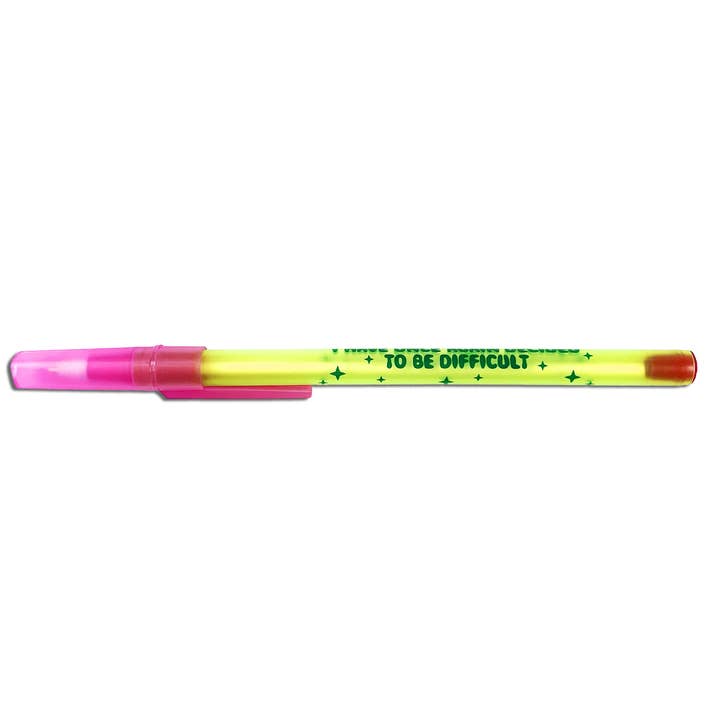 Krystan Saint Cat - Wholesale Pen - I Have Once Again Decided To Be Difficult Ballpoint Pen
