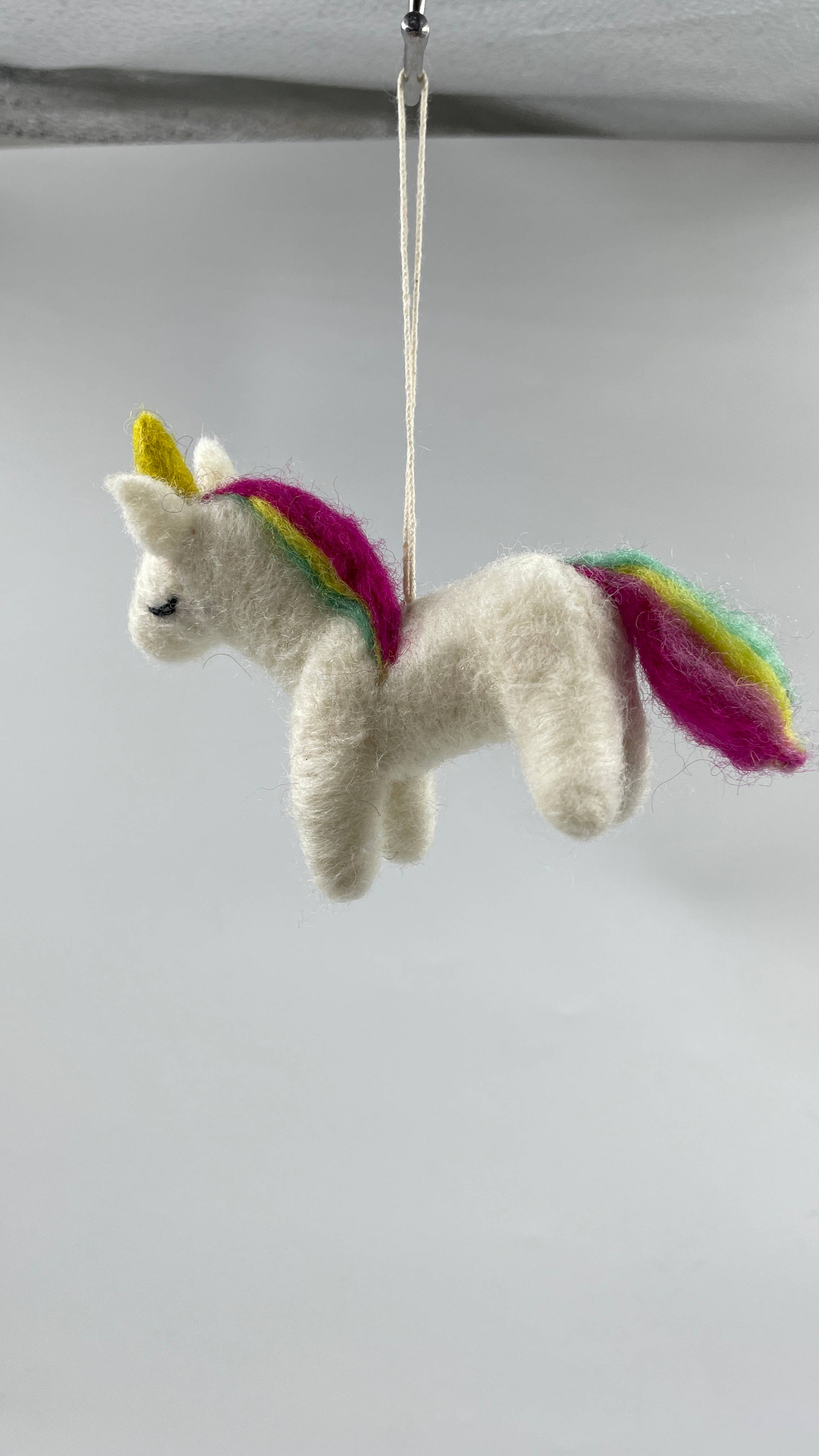 Funky Yak Ltd – wholesale Ornament – Handmade Felt Unicorn Year-round Decoration2