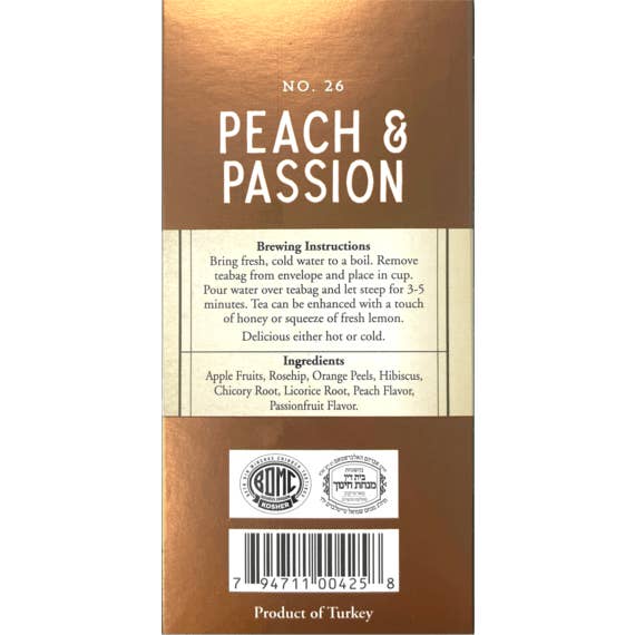 Galil Brands - Wholesale Tea bags - Peach & Passion Tea| 1.23 oz | Galil2
