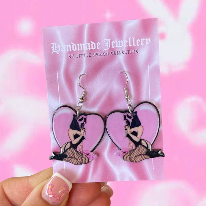 Ghost Girl Earrings for wholesale by Little Design Collective