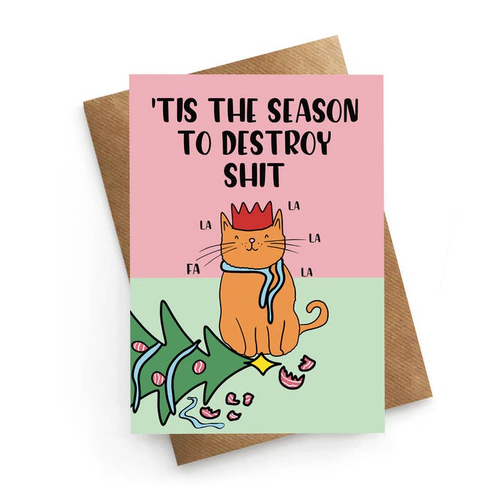 Cat Tis The Season for wholesale by STUCK SHOP GIFTS