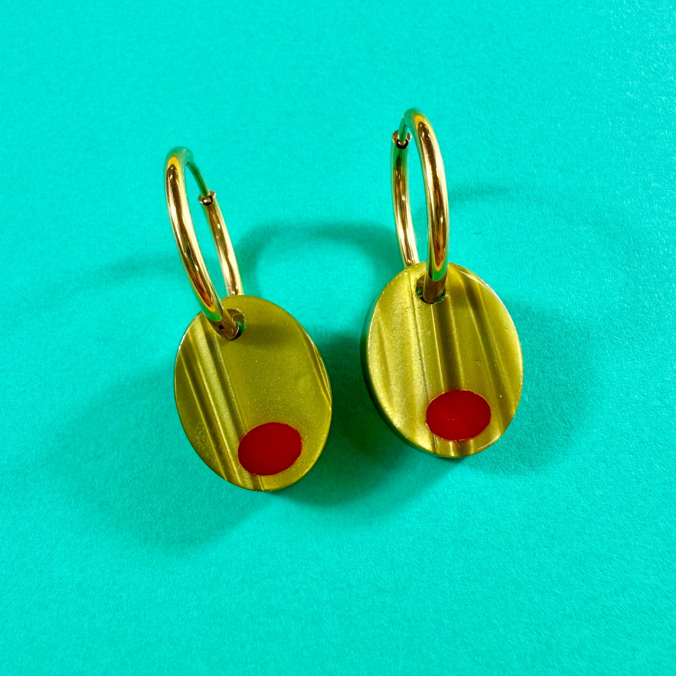 MackBecks - Wholesale Dangle Earrings - Olive Earrings3