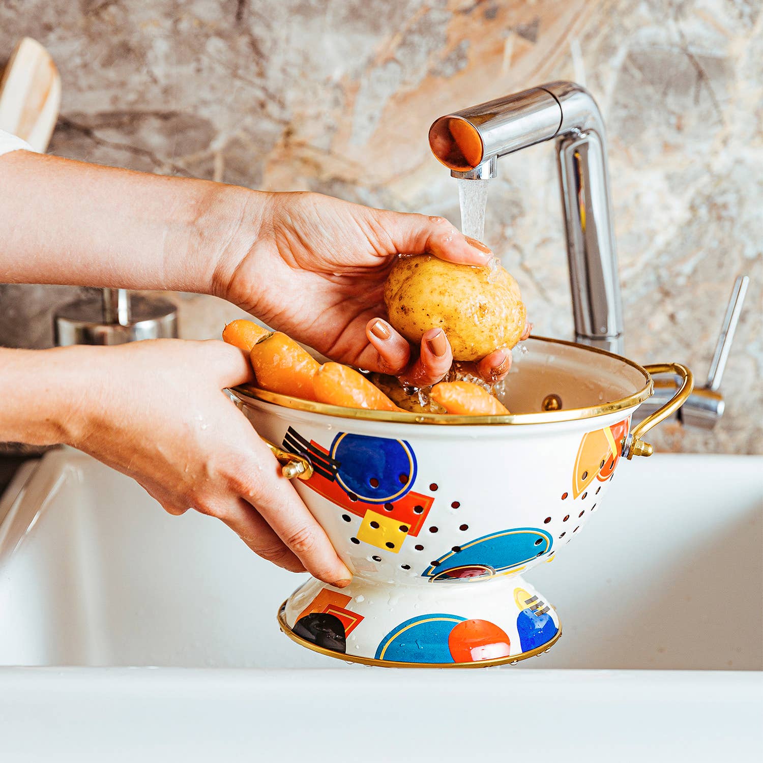 Darling Spring - Vendita all'ingrosso Scolapasta - Scolapasta smaltato Bauhaus18