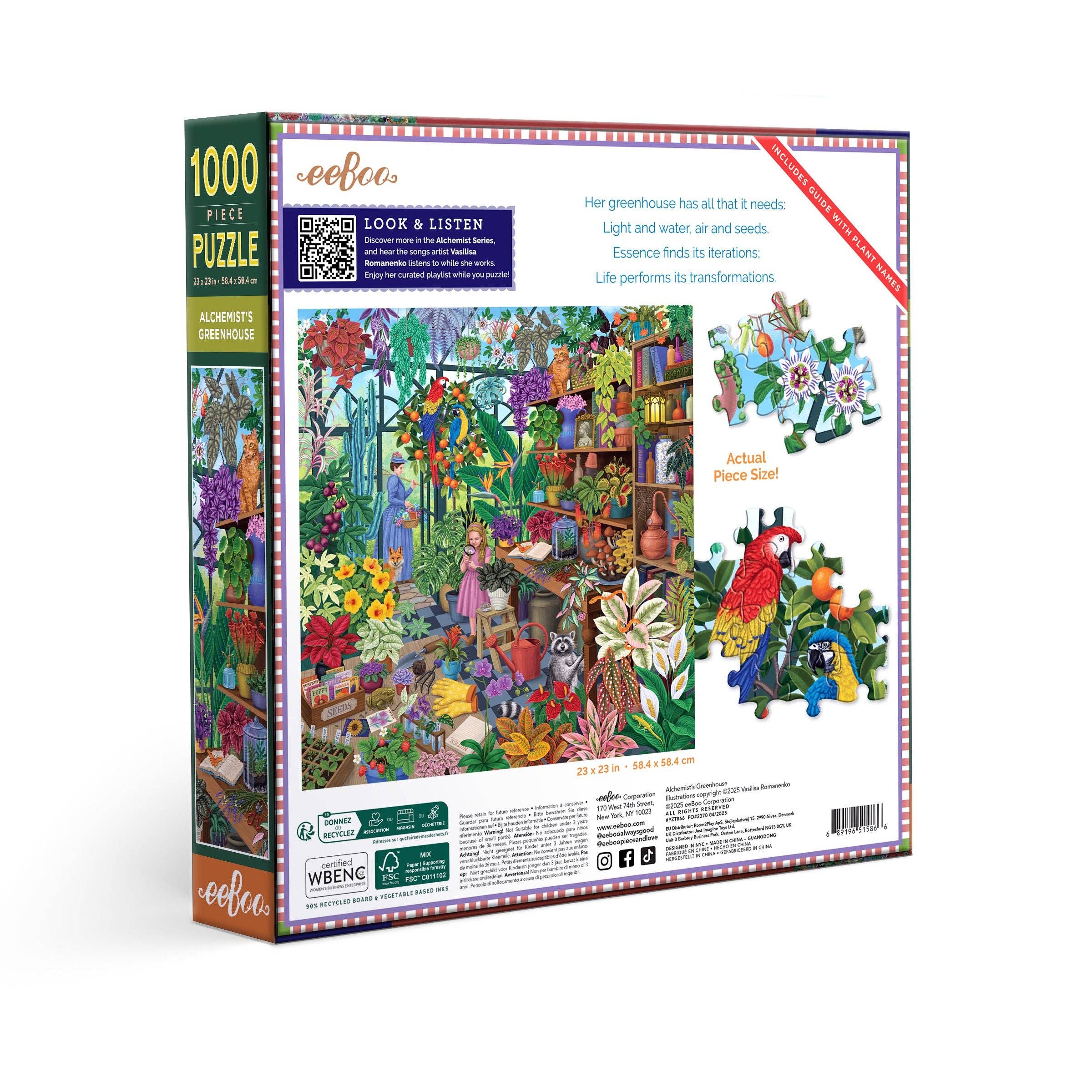 eeBoo - Wholesale Puzzle - Adult - Alchemist's Greenhouse 1000 Piece Puzzle4
